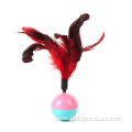 feather interactive tumbler educational plastic ball cat toy